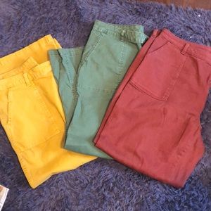 3 pairs wide leg jeans